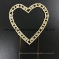 Vintage Rhinestone Single Heart Wedding Cake Topper